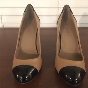 Ann Taylor Black and Tan High Heels Size 8.5